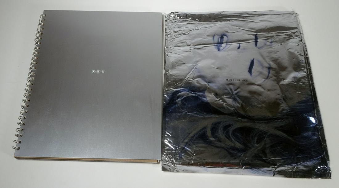 Sex by Madonna Hardback Book: Sex by Madonna hardback book, 1992 first edition with aluminum covers, photographed by Steven Meisel, comes with CD and mylar envelope