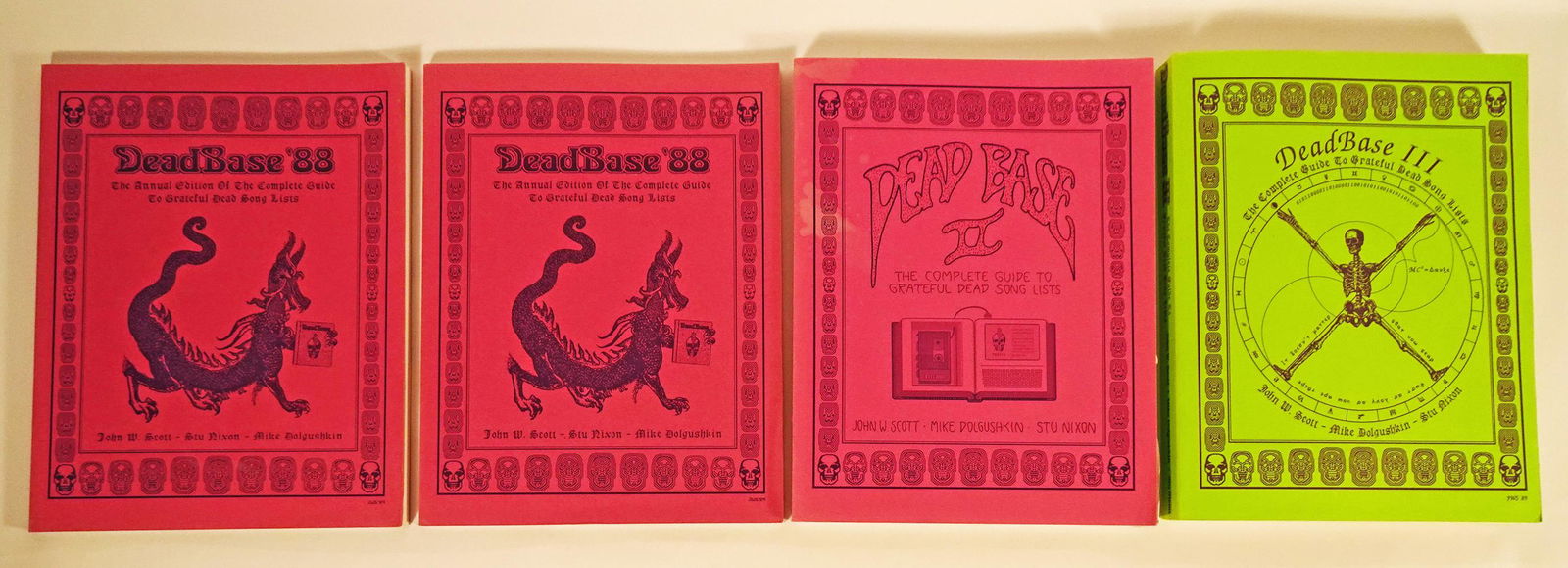 Four Grateful Dead, Dead Base Guide Books (1 of 1)