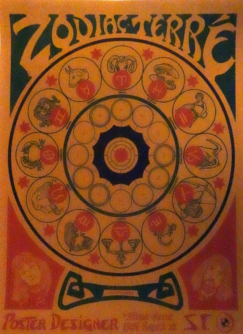 1968 Psychedelic Zodiac Poster (1 of 1)