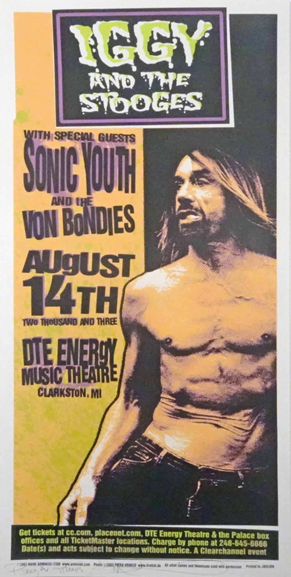 Iggy and The Stooges Concert Poster (1 of 1)