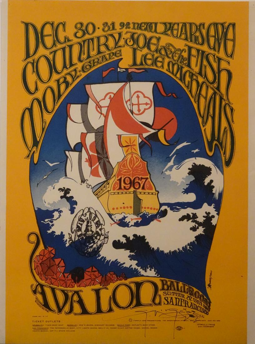 Country Joe & The Fish Concert Poster (1 of 1)