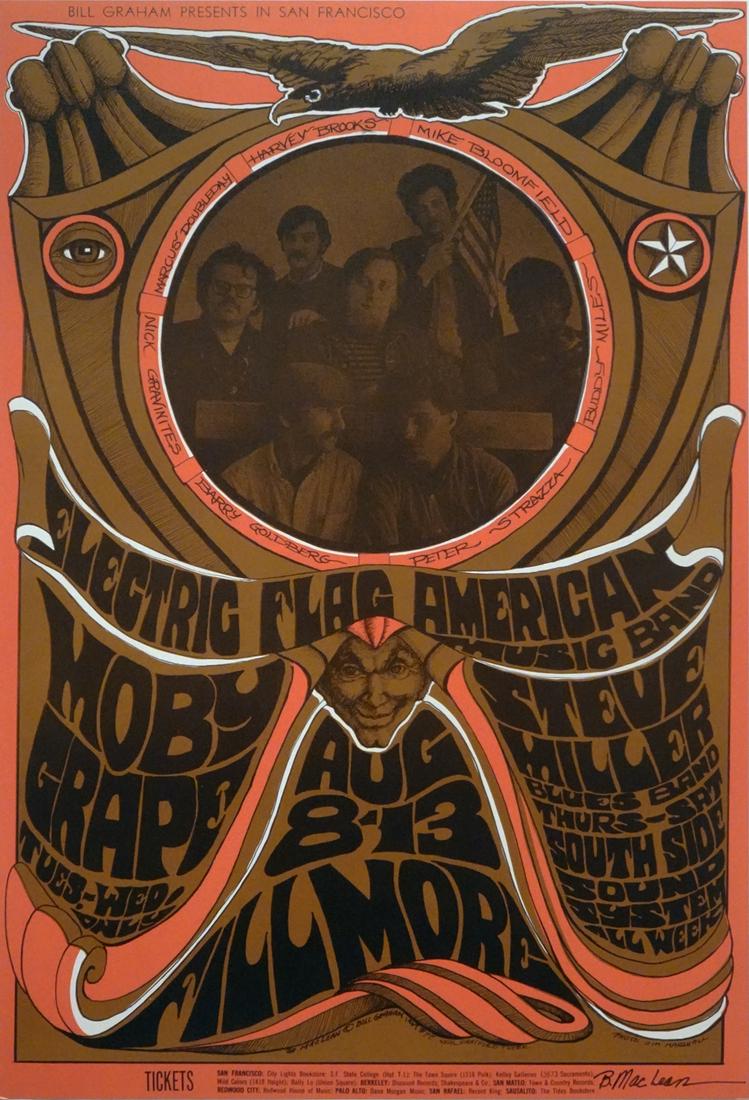 Electric Flag American Music Band Concert Poster (1 of 1)