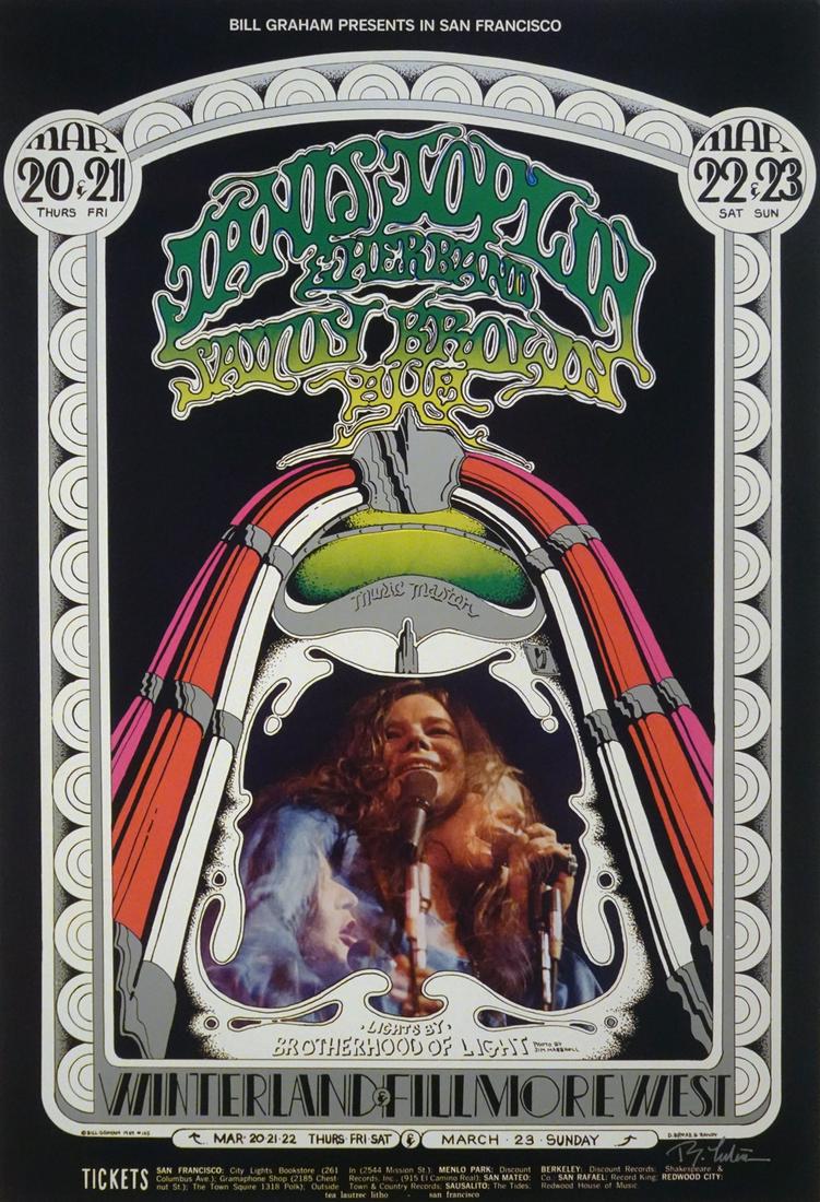 Janis Joplin and Her Band Concert Poster (1 of 1)