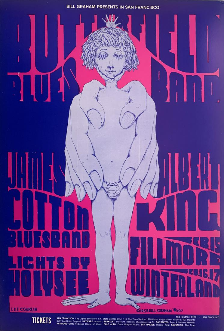 Butterfield Blues Band Concert Poster (1 of 1)