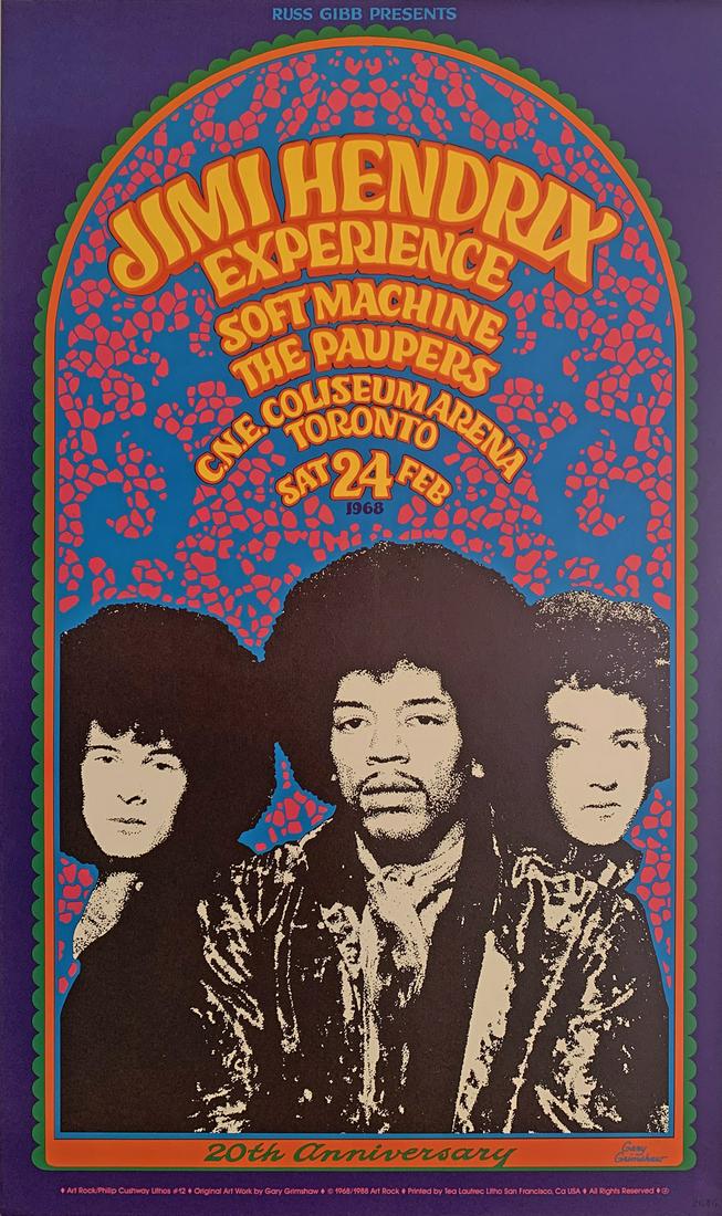 Jimi Hendrix Anniversary Concert Poster (1 of 1)