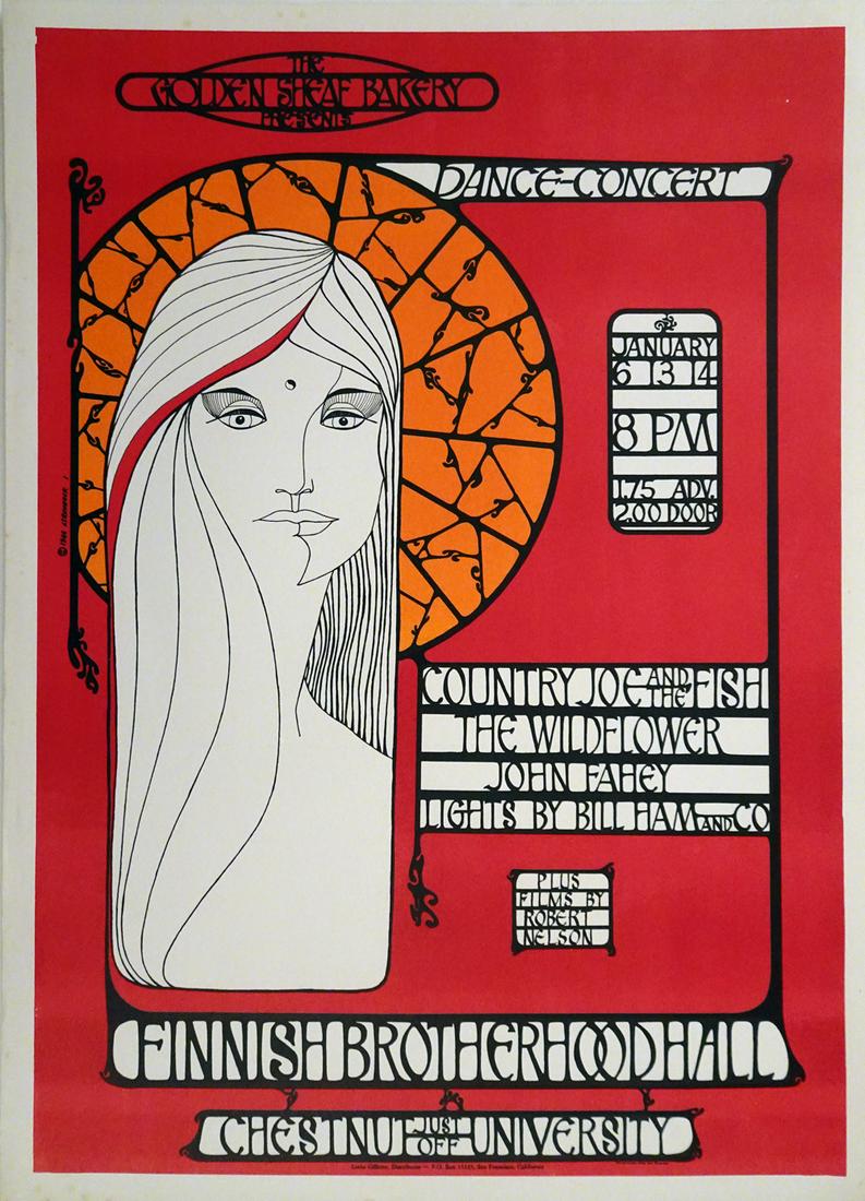 Country Joe & The Fish Concert Poster (1 of 1)