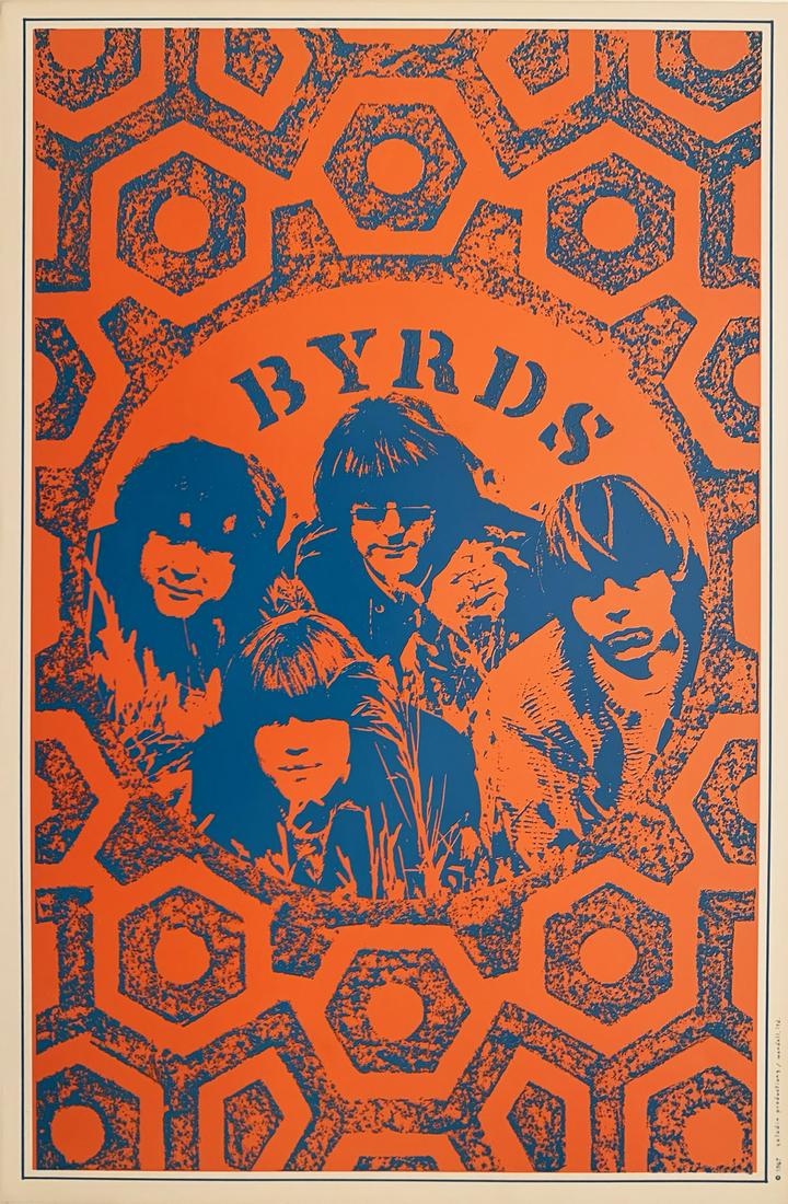 The Byrds Psychedelic Poster (1 of 1)