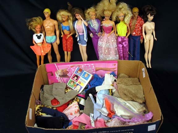 1980's and 1990's Barbies and Friends and clothes: 1980's and 1990's Barbies and Friends and clothes