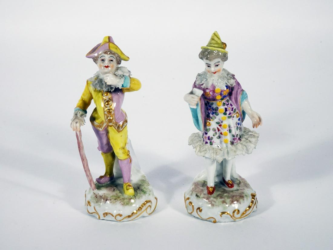 Pair of Meissen Porcelain Figurines (1 of 3)
