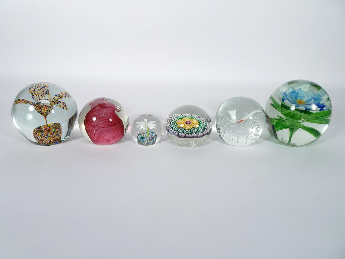 Contemporary Glass Paperweight Grouping (1 of 8)
