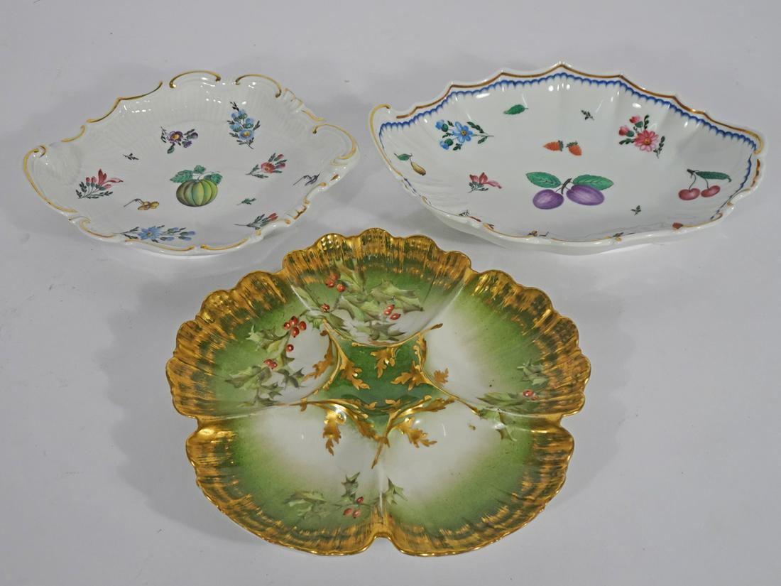 Three Piece Continental Porcelain Grouping (1 of 3)