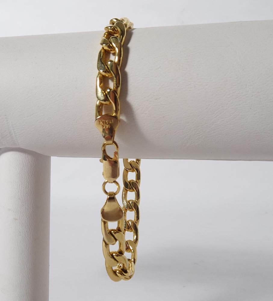 Curb Link Yellow Gold Bracelet (1 of 2)
