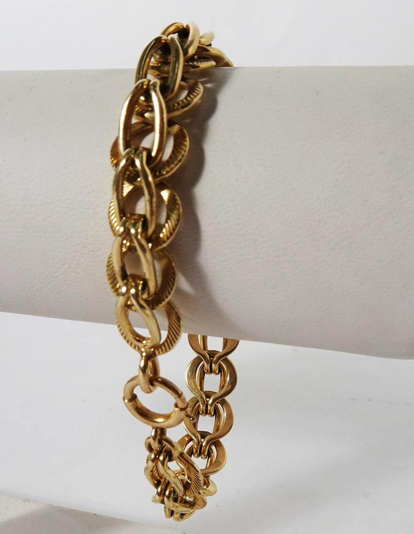 Circle Link Yellow Gold Bracelet (1 of 1)