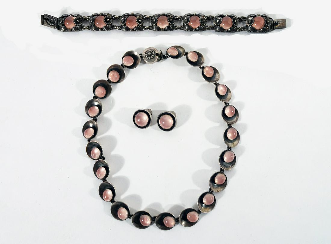 Three Pieces NE FROM Sterling Rose Quartz (1 of 2)