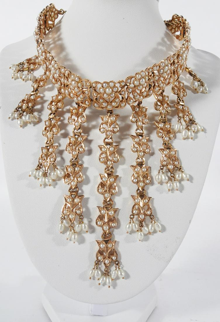 Rose Gold FWP Pearl Choker (1 of 2)