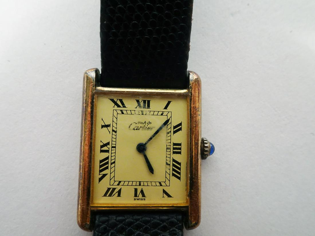 Cartier 925 argent plaque or g20m swiss clearance