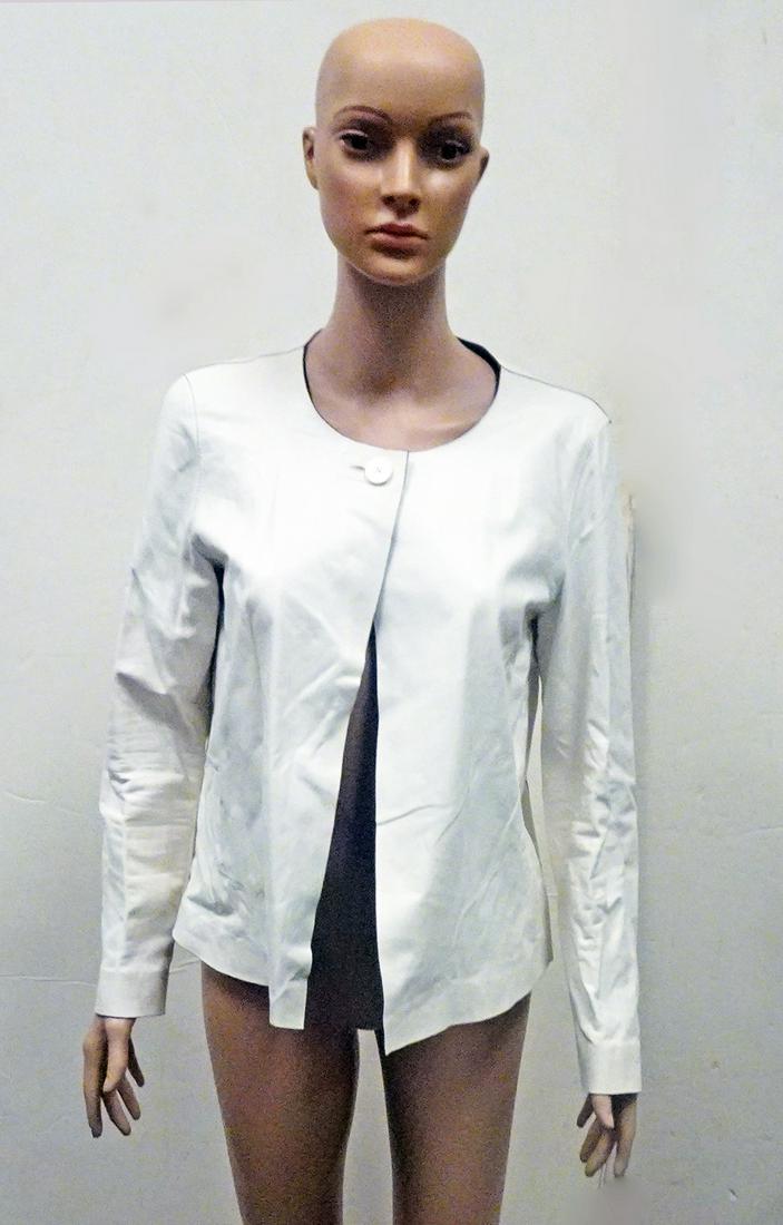 Lafayette 148 Ladies Off White Leather Jacket (1 of 3)