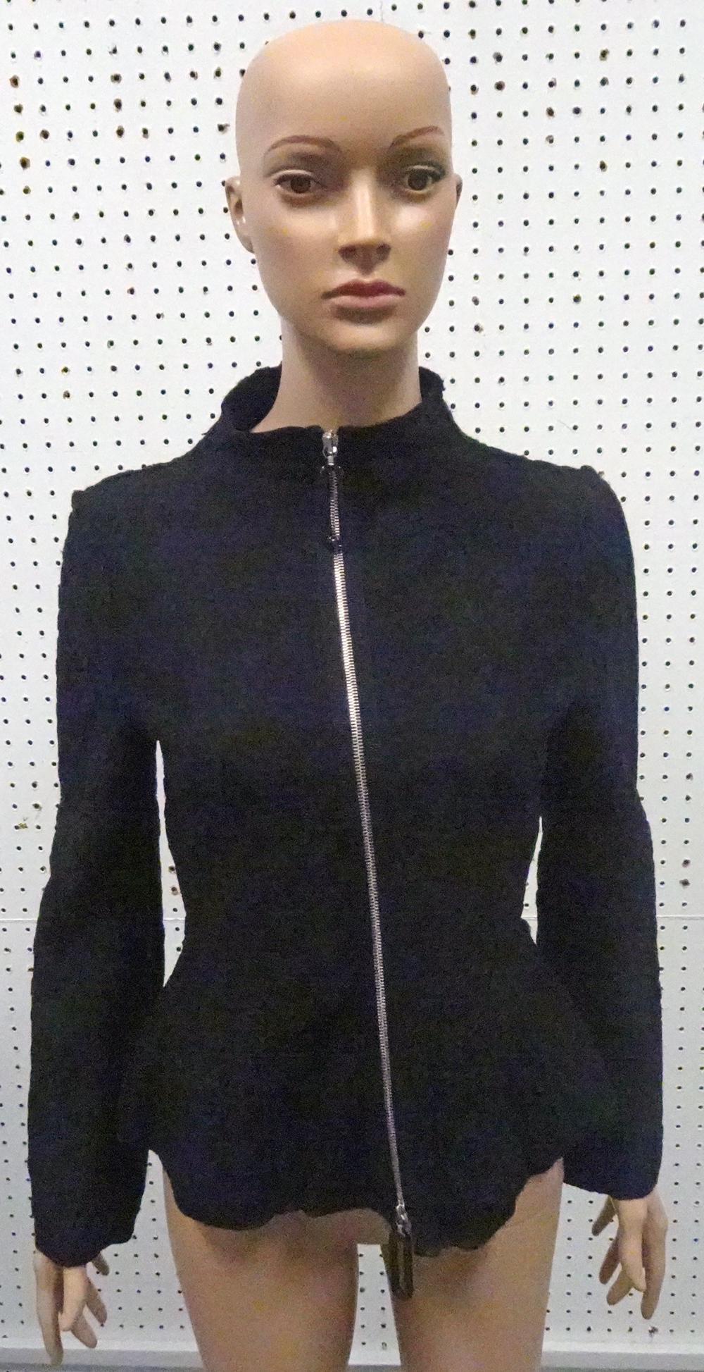 Georgio Armani Black Pucker Knit Jacket (1 of 3)