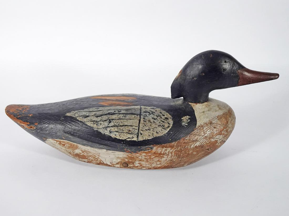 Long Island Red-Breasted Merganser Drake Decoy (1 of 3)