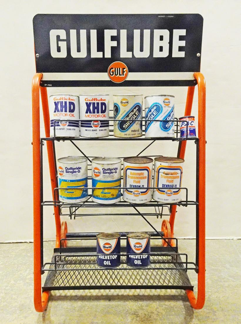 Gulflube Service Station Oil Can Rack (1 of 3)