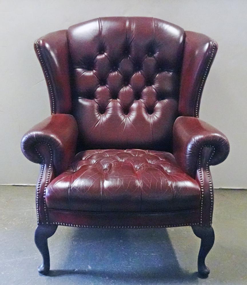 Chesterfield Chippendale Style Wing Chair (1 of 3)