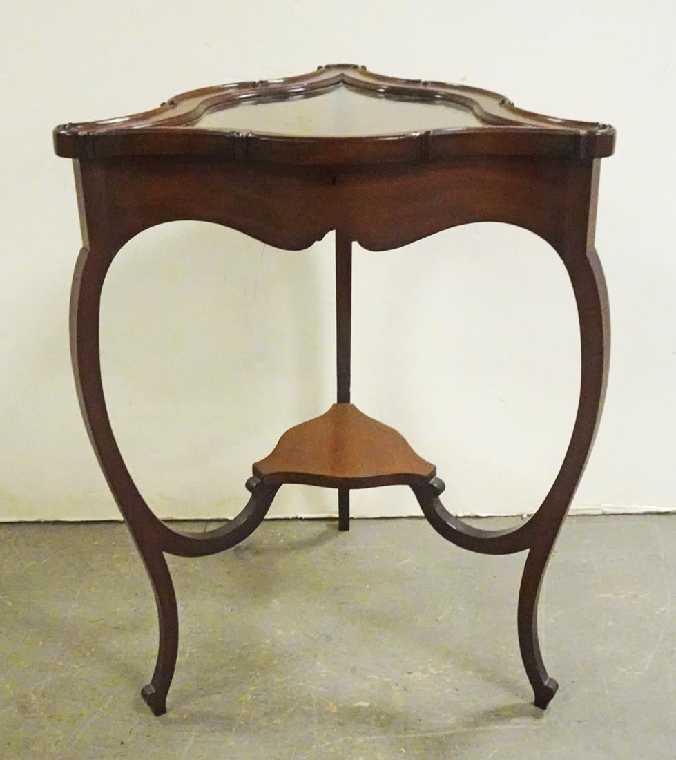 Louis XV Style Walnut Display Cabinet Table (1 of 3)