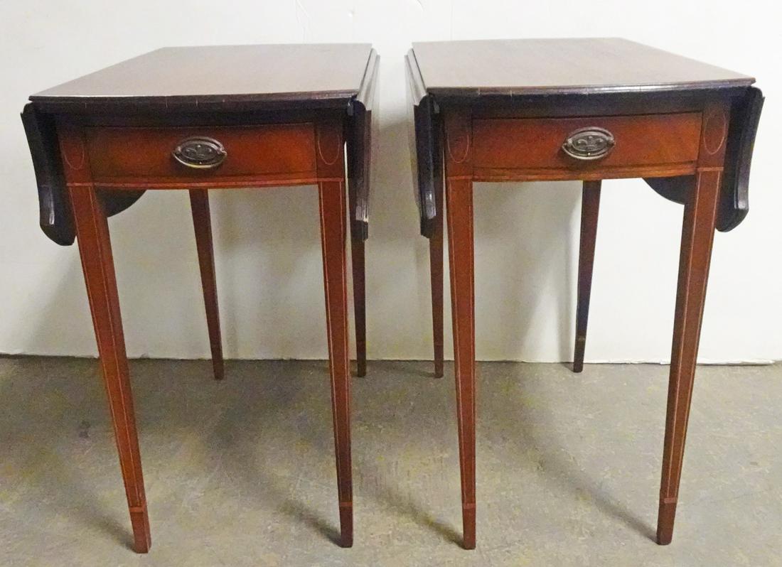 Pair of Kittinger Buffalo Drop Leaf Tables (1 of 3)