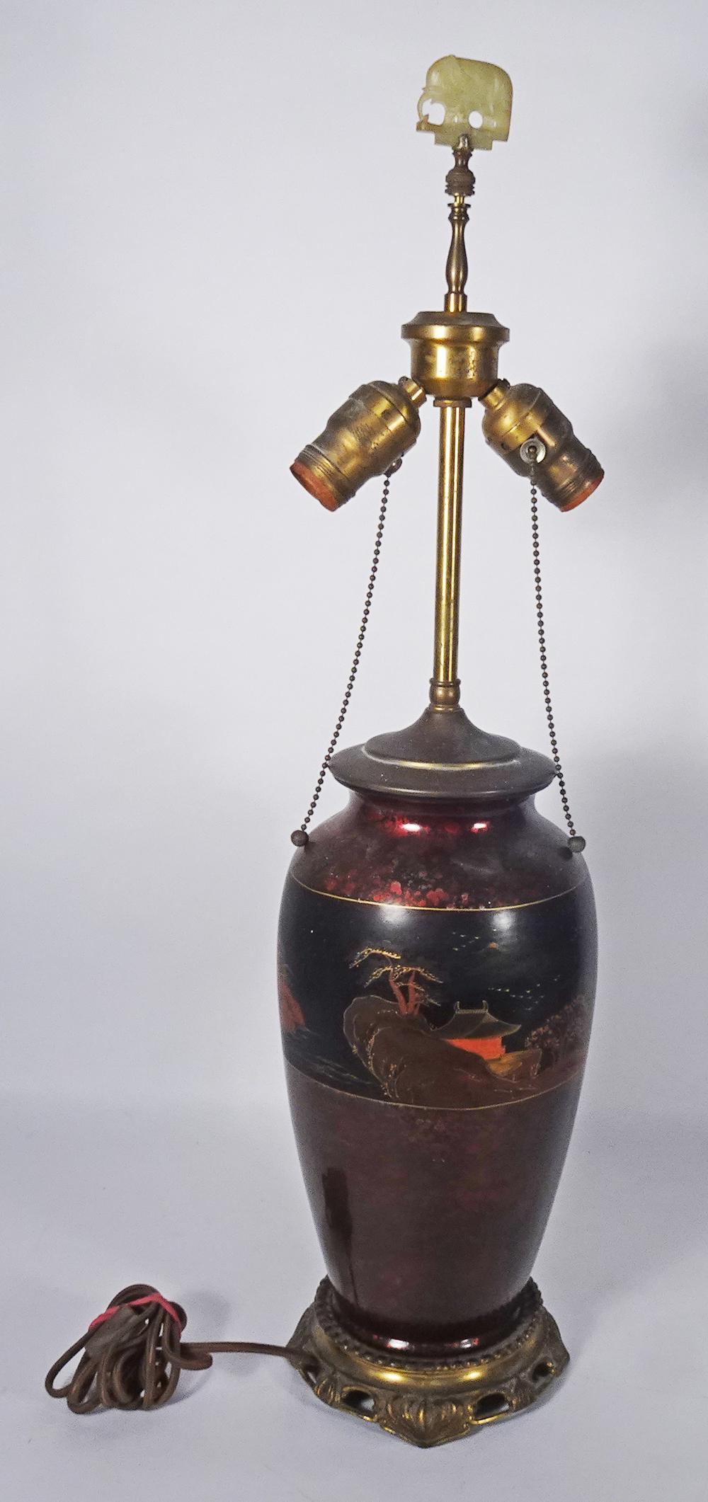 Morimura Bros. Japanese Porcelain Table Lamp (1 of 4)