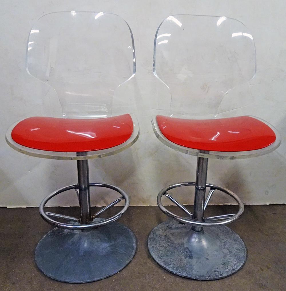 Pair of Hill Manufacturing Corp. Swivel Stools (1 of 2)