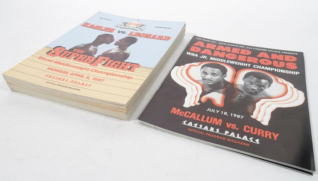 1987 Boxing Programs Grouping (1 of 2)