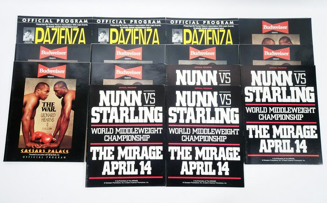 1989-1990 Boxing Programs Grouping (1 of 2)