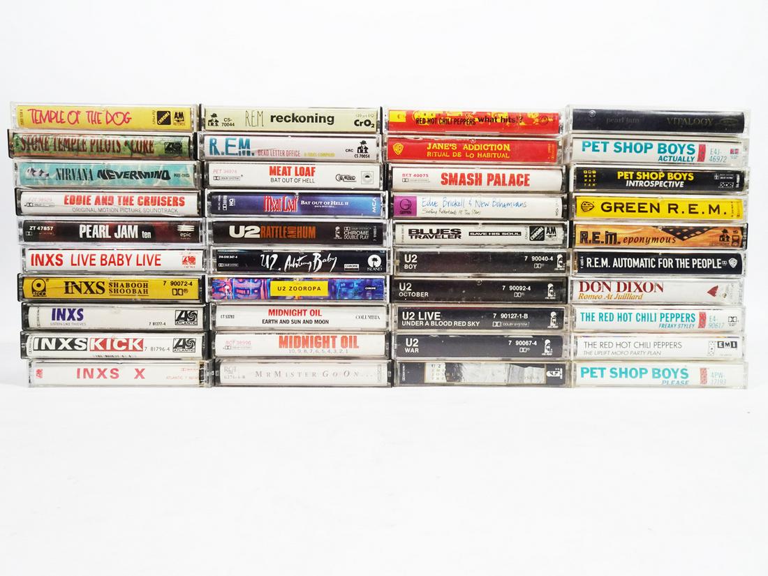 Rock Music Cassette Tapes Grouping (1 of 1)