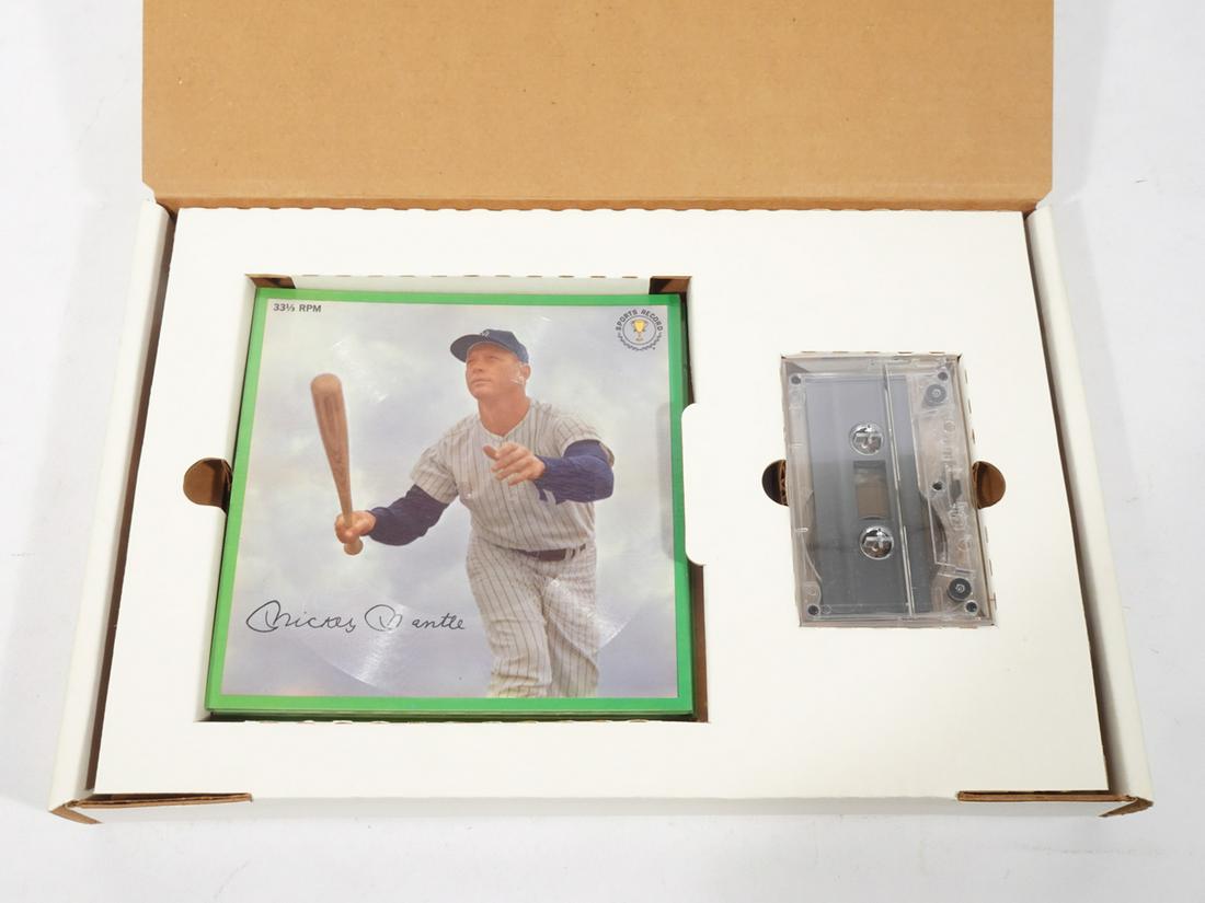 1964 Aura Vison Baseball Records Set: 1964 Aura Vision Baseball Talking Record Cards partial set of fifteen, Mickey Mantle, Roger Maris, Sandy Koufax, Don Drysdale, Rocky Colavito, Al Kaline, Ken Boyer, Frank Robinson, Pete Ward, Bob Alli