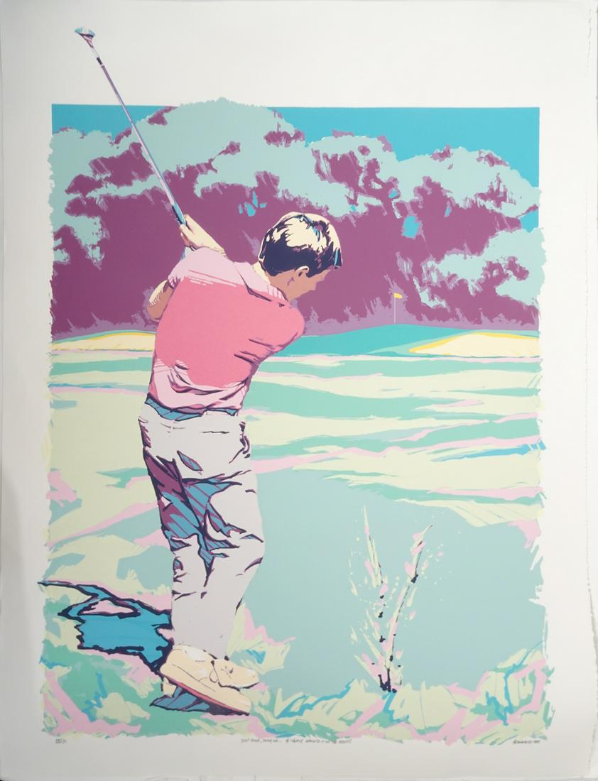 Gary Arseneau Signed Golf Lithograph (1 of 4)