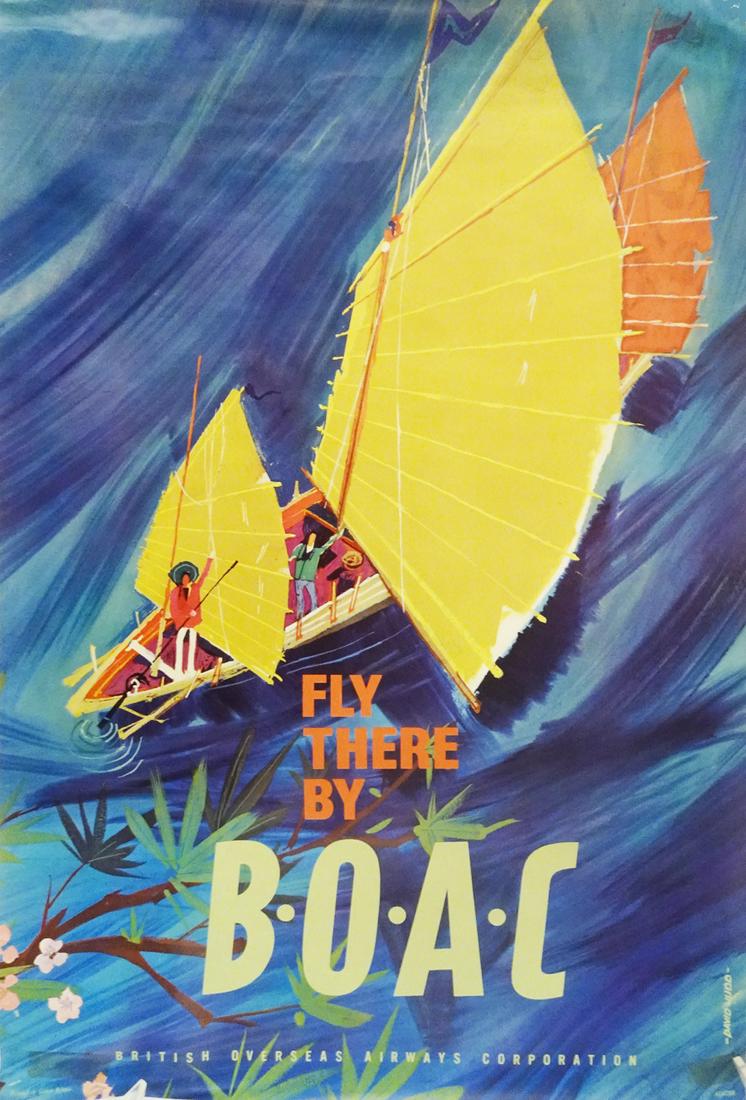 B.O.A.C. Airlines Travel Poster (1 of 2)