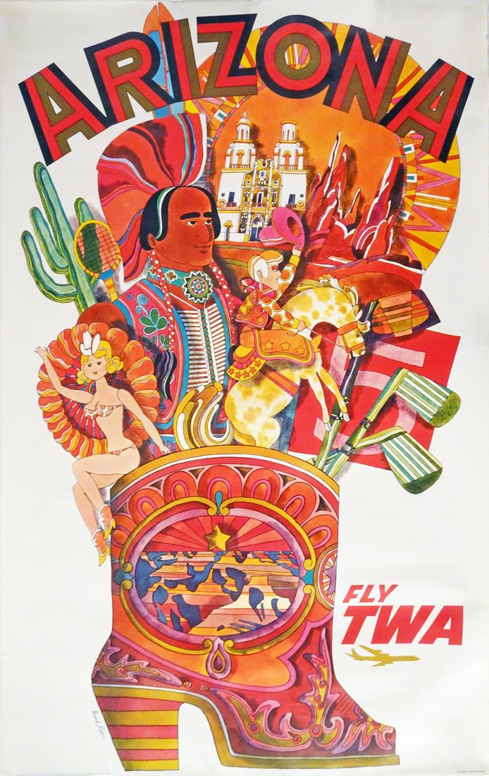 TWA Airlines Travel Poster (1 of 2)
