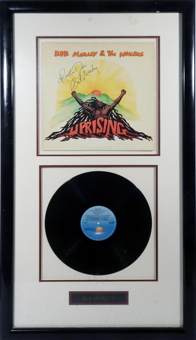 Bob Marley Signed LP Record Display (1 of 2)