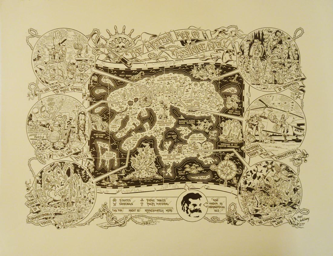 Robert Williams Mystery Map of Assinine Atoll (1 of 3)