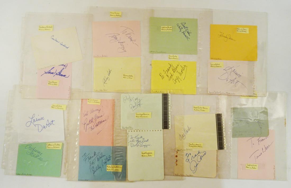 Celebrity Signed Autograph Book Pages Grouping (1 of 6)