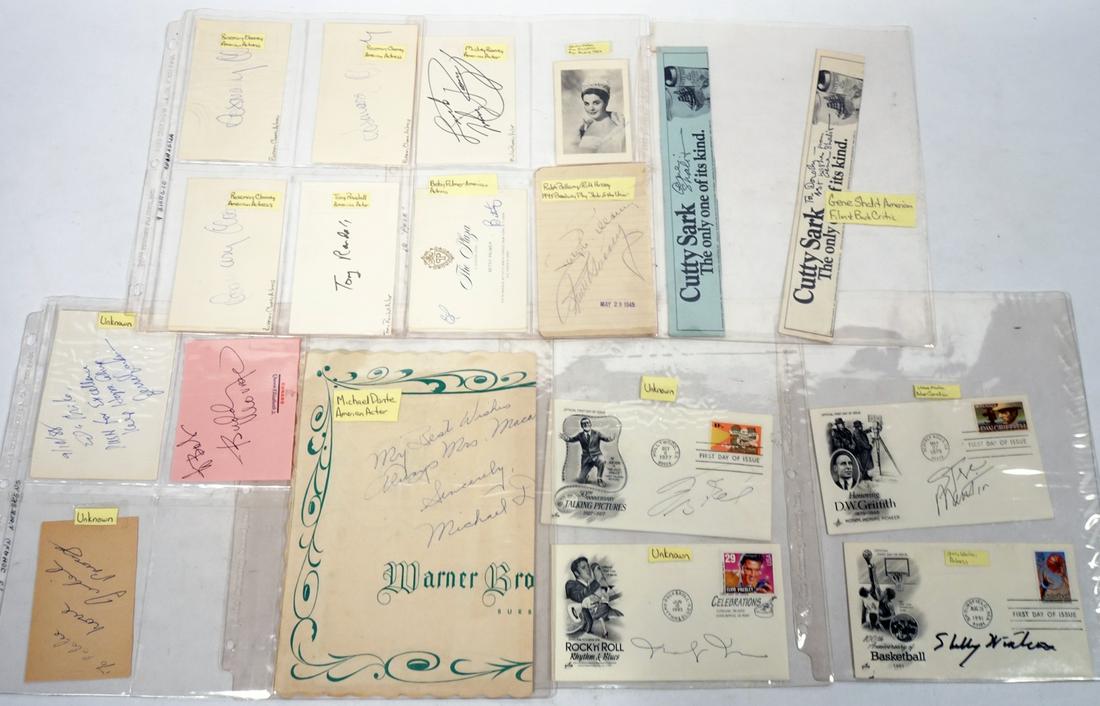 Celebrity Signed Items Grouping (1 of 8)