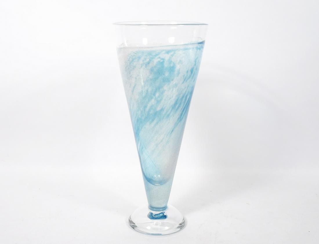 Kosta Boda Decorative Glass Cone Vase (1 of 3)