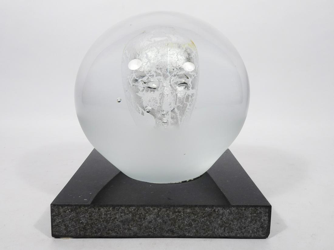 Kosta Boda Decorative Glass Headman Sculpture (1 of 3)