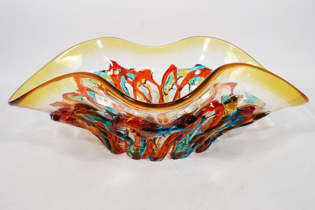 Vetro Artistico Murano Glass Center Bowl (1 of 4)