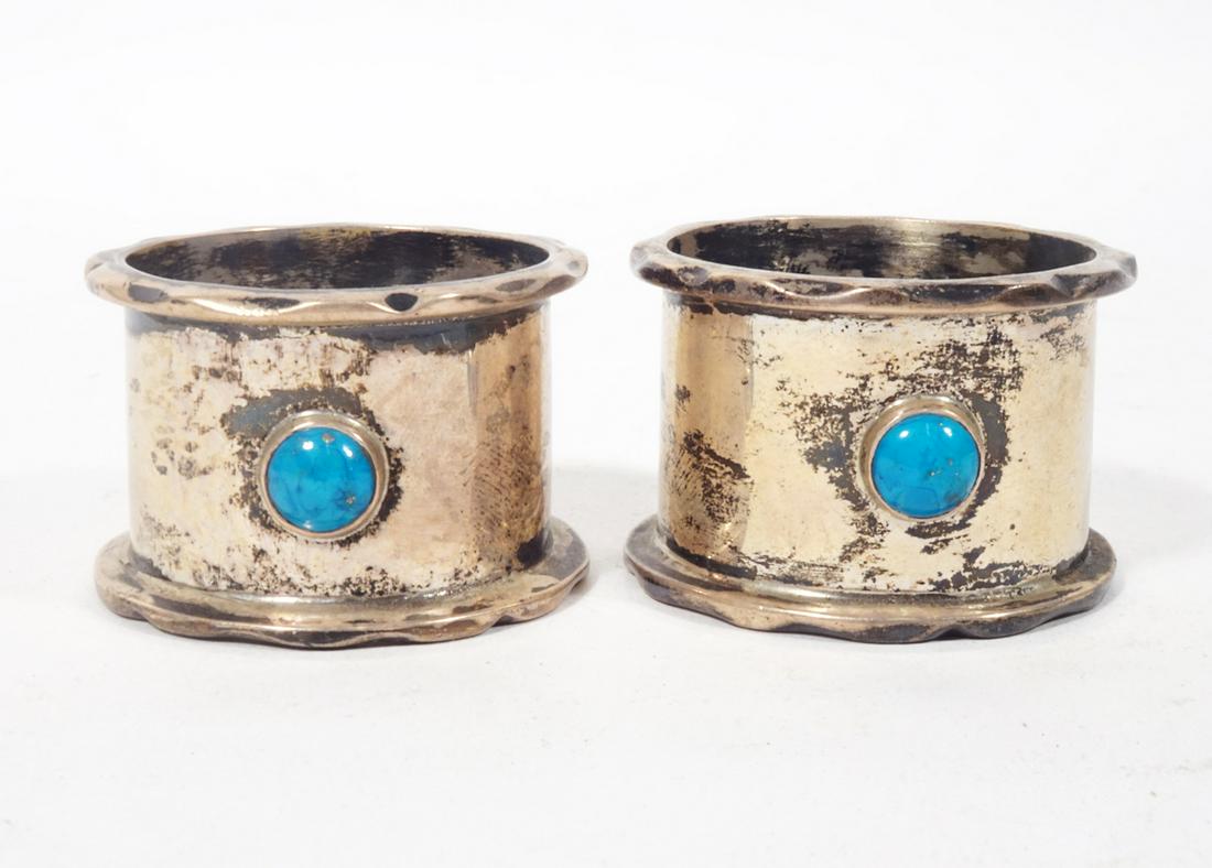 Pair English Silver Napkin Rings (1 of 2)