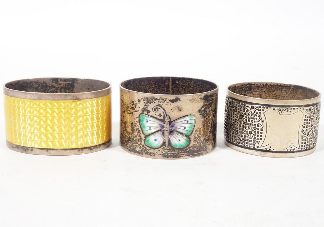 English Silver Napkin Rings Grouping (1 of 4)