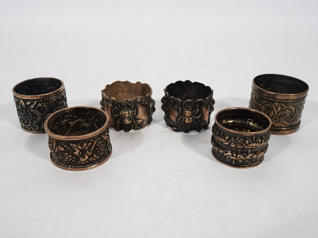 American Sterling Silver Napkin Rings Grouping (1 of 5)