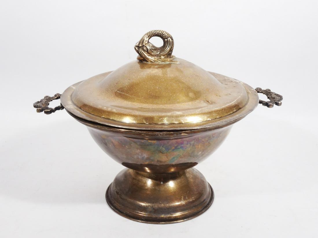 Mexican 925 Silver Covered Dish (1 of 3)