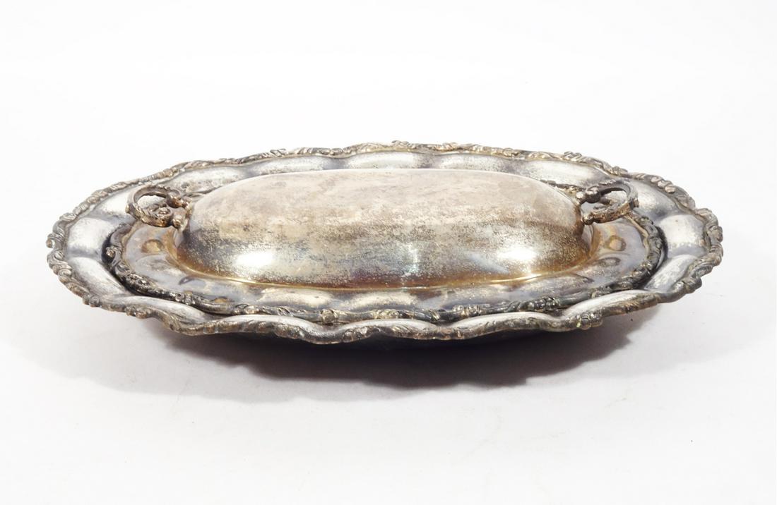 Mexican 925 Silver Covered Vegetable Dish (1 of 3)