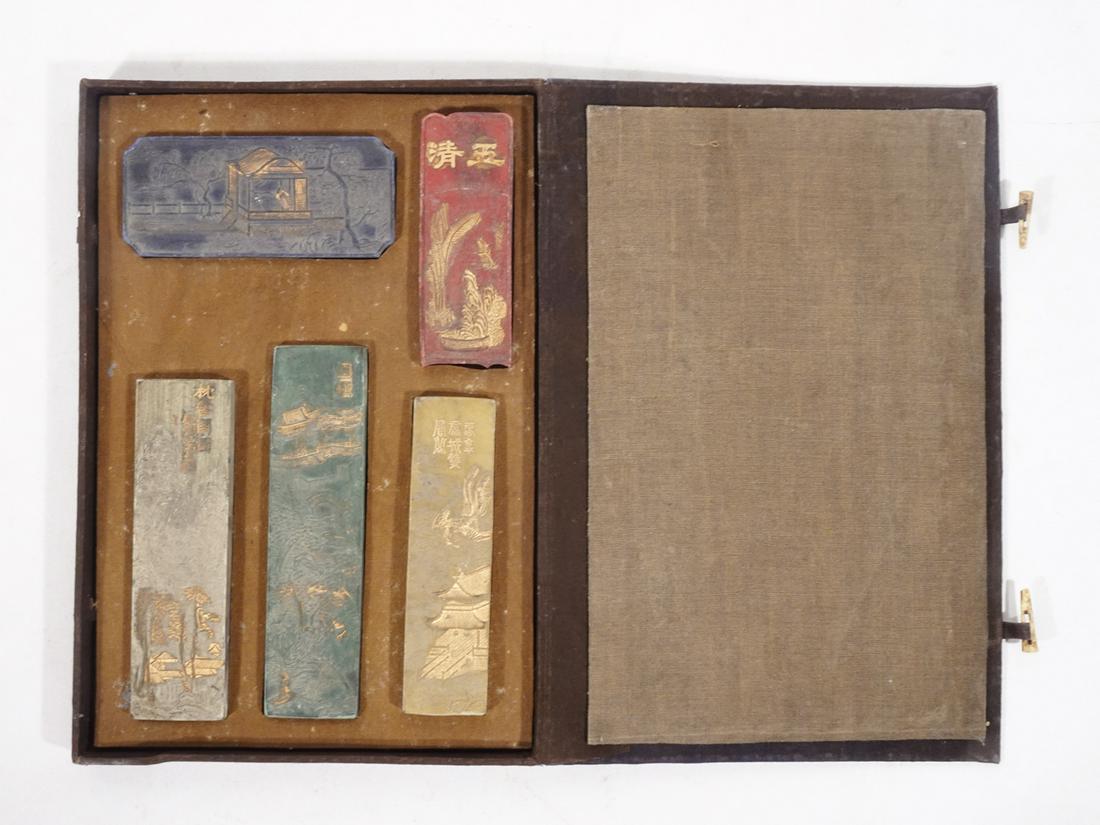 Chinese Scholar's Hardstone Seal Set (1 of 2)