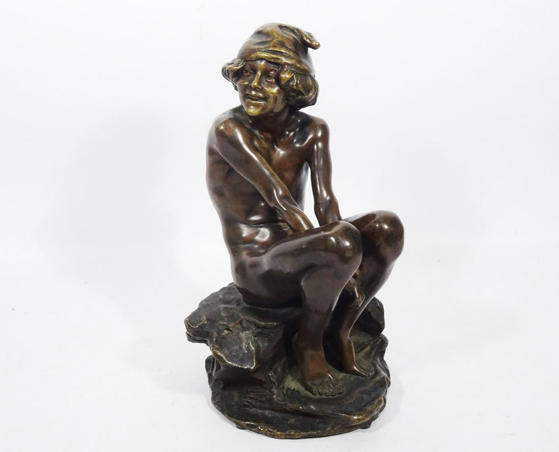Artisan Signed Austrian Bronze Sculpture (1 of 2)